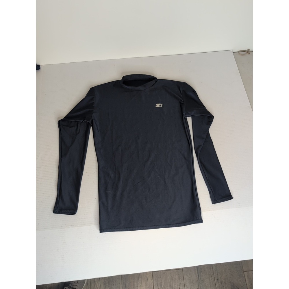 Starter Boys Navy Blue Long Sleeve Dri-Star Performance Athletic Shirt Sz Large